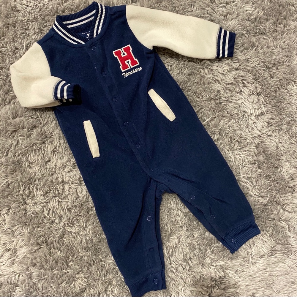 Letterman Jumpsuit by Carter’s, Size 6M